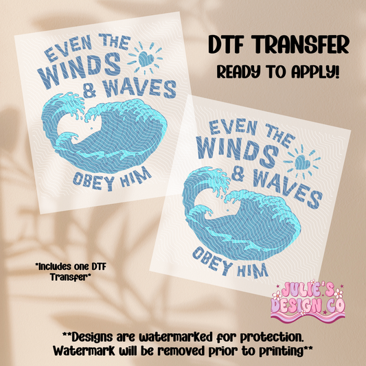 Even the winds - Individual DTF Transfer