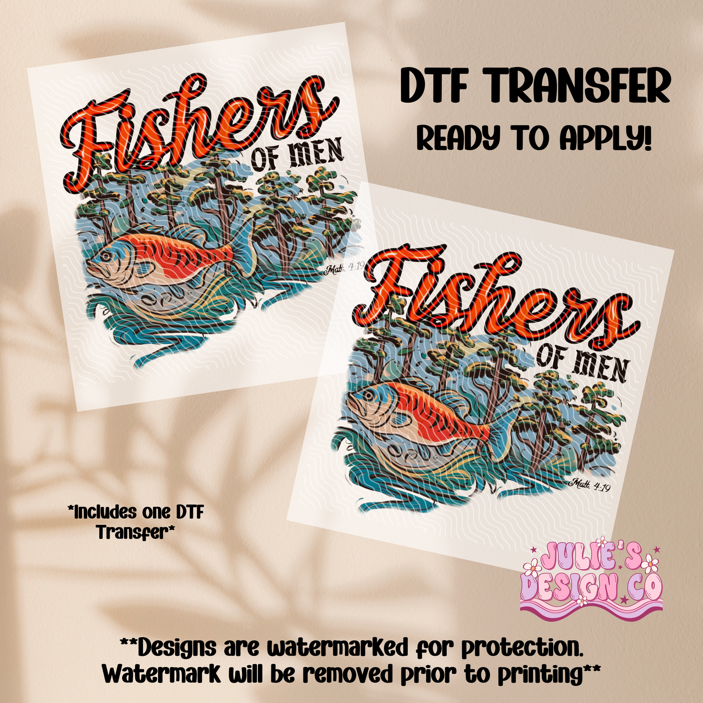 Fishers of Men - Individual DTF Transfer