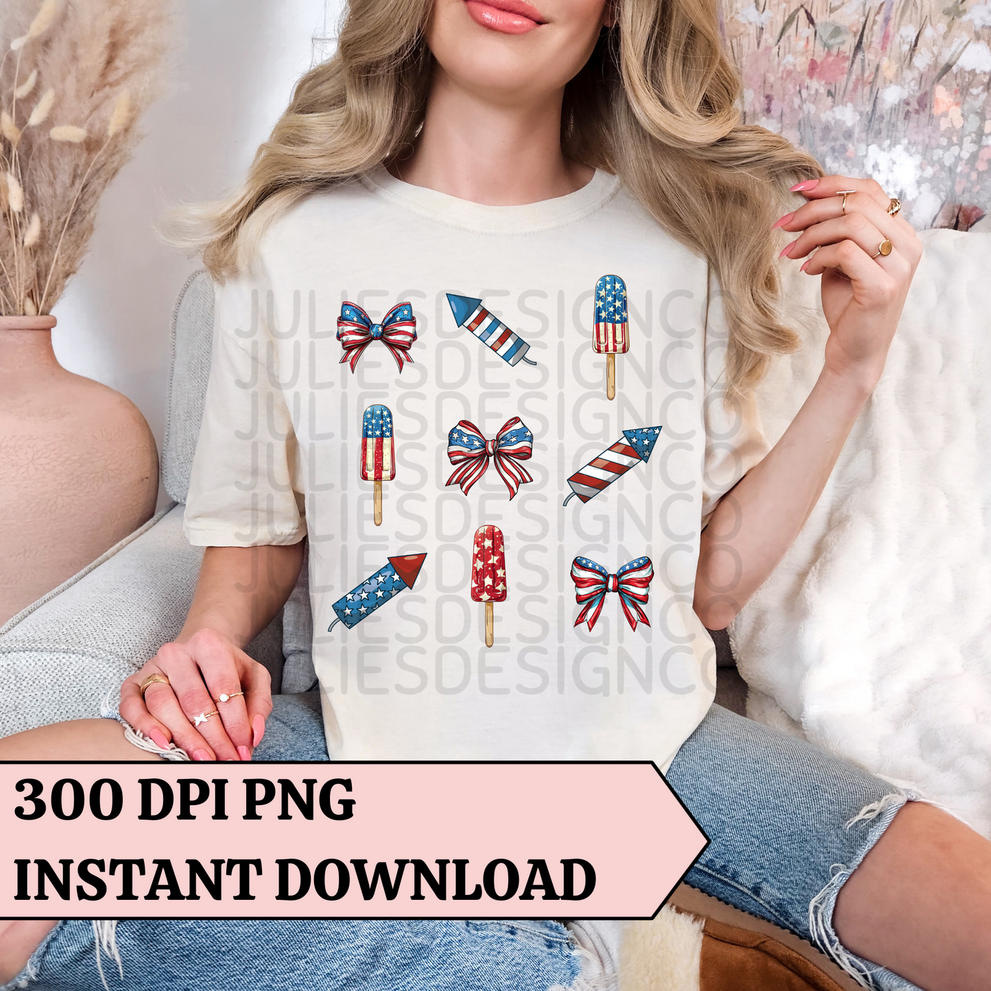 Fourth of July Coquette PNG