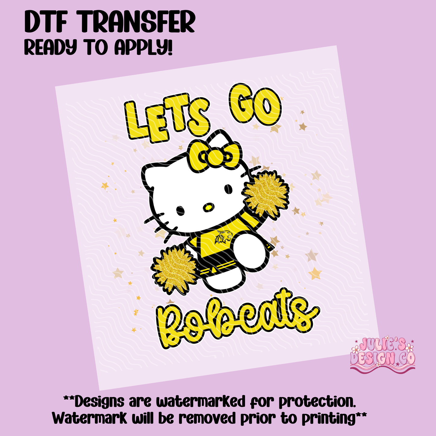 HK Bobcats - Individual DTF Transfer