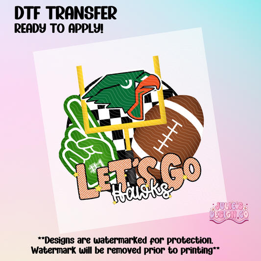 Hawks Football - Individual DTF Transfer