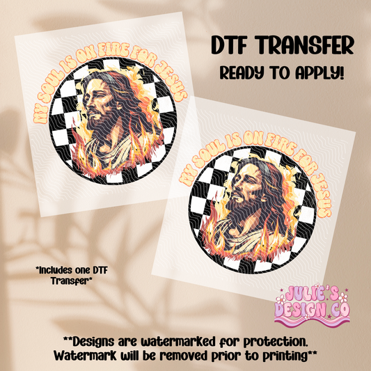 Heart on fire - Individual DTF Transfer