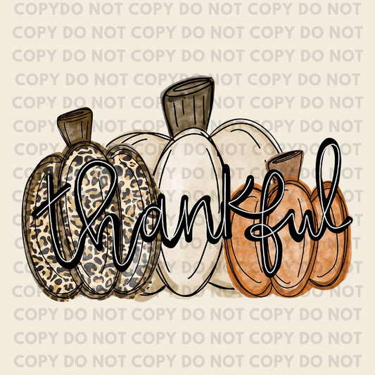 Thankful Pumpkin - Individual DTF Transfer