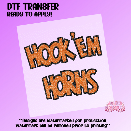 UT 6 Faux Glitter - Individual DTF Transfer