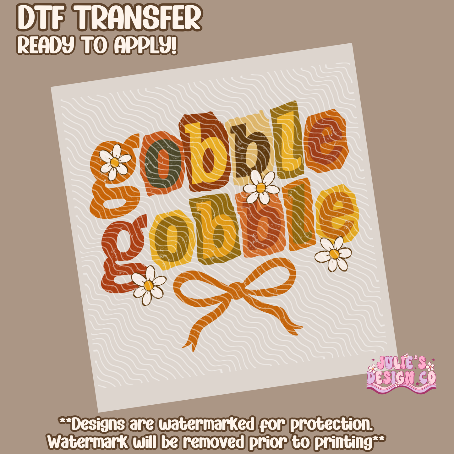 Gobble Gobble - Individual DTF Transfer