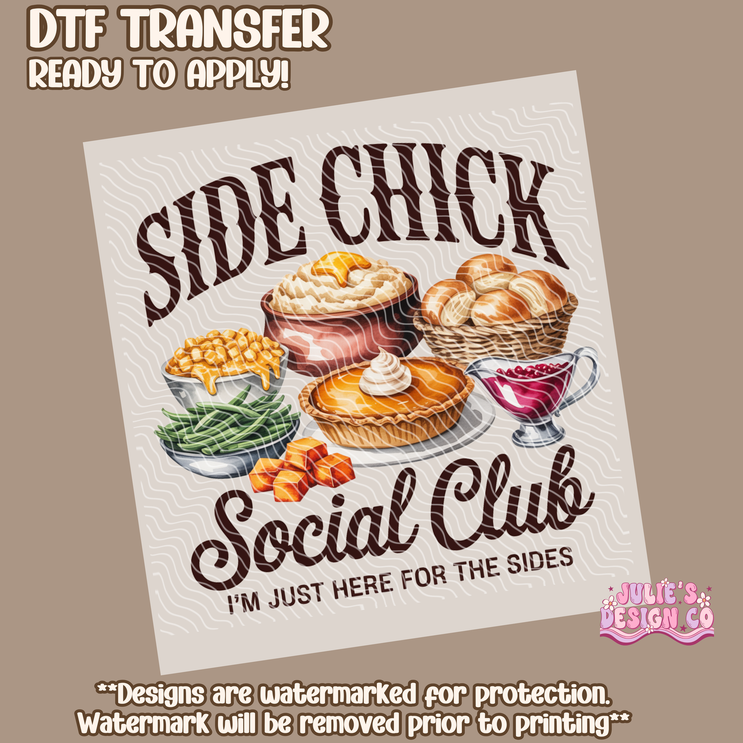 Side Chick Funny - Individual DTF Transfer