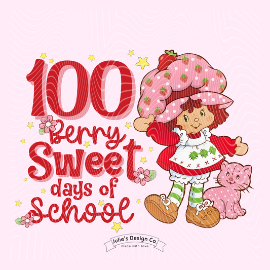 Strawberry Shortcake 100 Days - Individual DTF Transfer